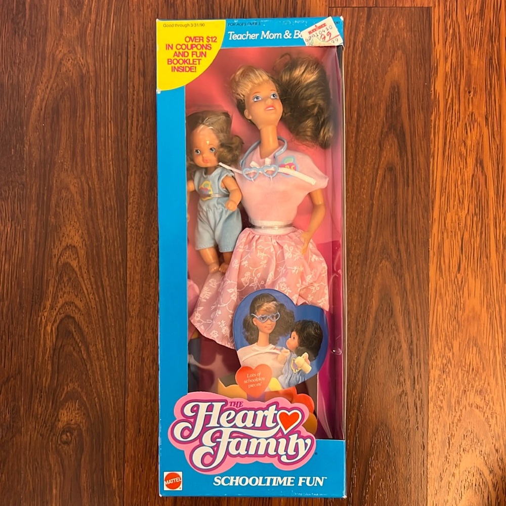 Barbie Schooltime Fun Teacher Mom & Boy circa 1988/1990